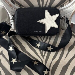 Black and White Star Crossbody Bag